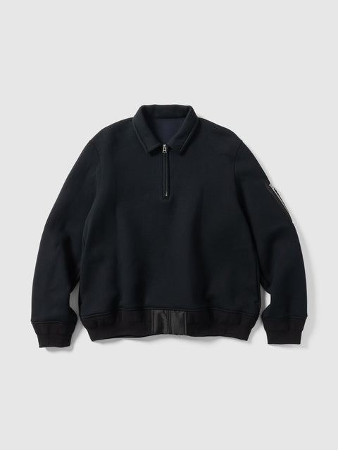 sacai Sponge Sweat Polo Shirt Black, Polos