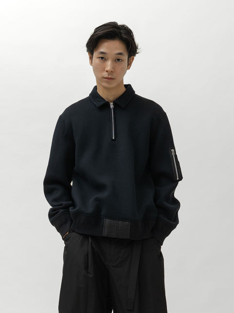 sacai Sponge Sweat Polo Shirt Black, Polos