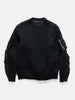 Flat shot of the sacai Sponge Sweat Pullover Black