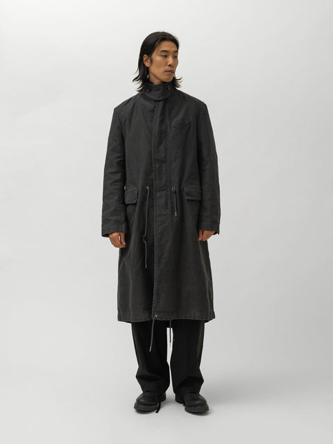 sacai Sueded Cotton Coat Black, Coats