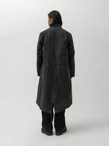 sacai Sueded Cotton Coat Black, Coats