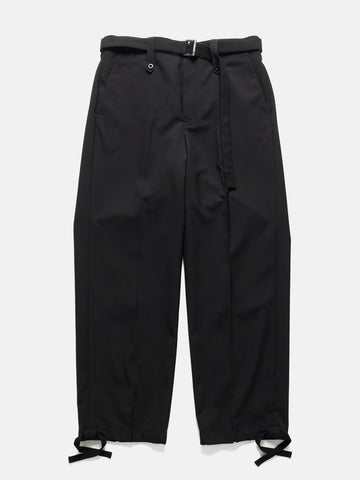 Flat shot of the sacai Suiting Pants Black