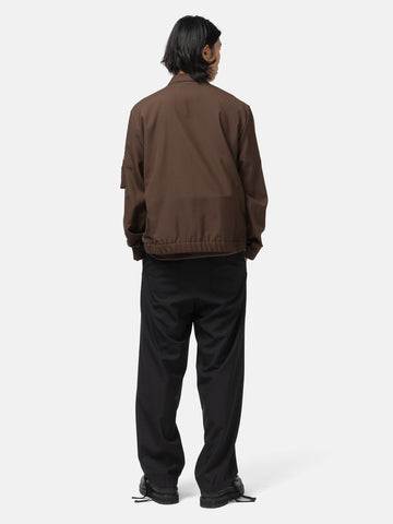 rear view of the model wearing the sacai Suiting Pants Black