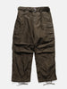 flat shot of the sacai Treated Nylon Twill Pants Khaki