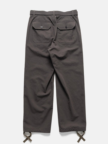 flat shot of the back of the sacai Weathercloth Pants Khaki