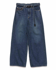 Wide Denim Pants Blue - HAVEN