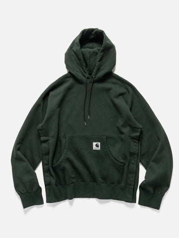 sacai x Carhartt WIP Cotton Jersey Hoodie Green, Hoodies