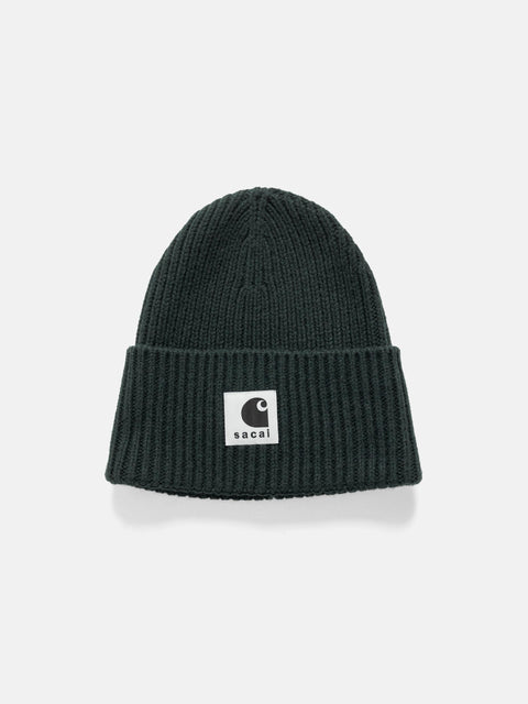 sacai x Carhartt WIP Wool Knit Beanie Green, Beanies