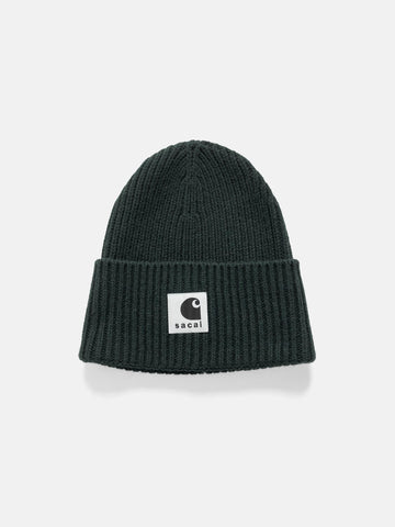 sacai x Carhartt WIP Wool Knit Beanie Green, Beanies