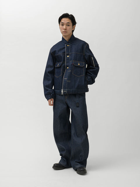 sacai x Levi's Unisex Pants A Indigo, Jeans