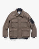 sacai x WTAPS Cotton Back Satin Jacket Taupe, Outerwear