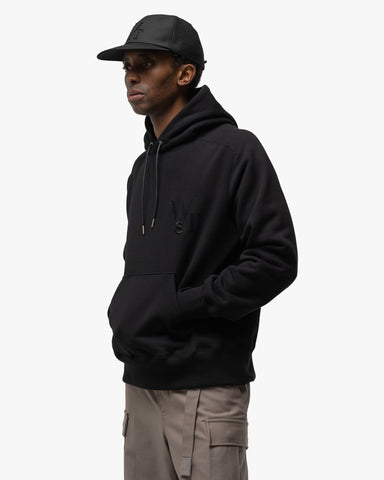 sacai x WTAPS Flock Print Hoodie Black, Sweaters