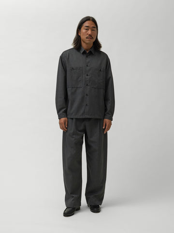 sage NATION Grange Shirt Viscose Mid Grey, Shirts
