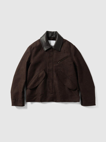 sage NATION Painter Jacket Wool Mocha Brown, Jackets