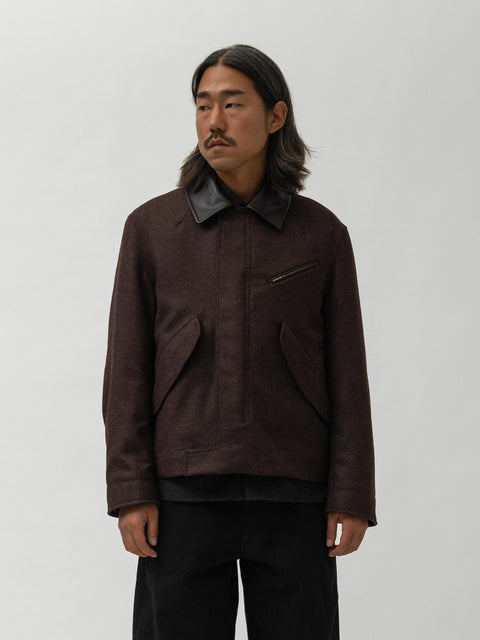 sage NATION Painter Jacket Wool Mocha Brown, Jackets