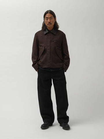 sage NATION Painter Jacket Wool Mocha Brown, Jackets