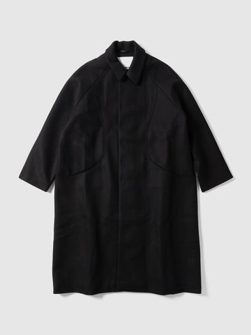 sage NATION Takeshi Coat Wool Black, Coats