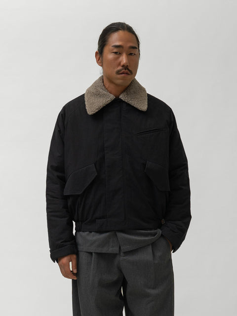 sage NATION Toya Bomber Cotton Broad Cloth Dark Navy, Jackets