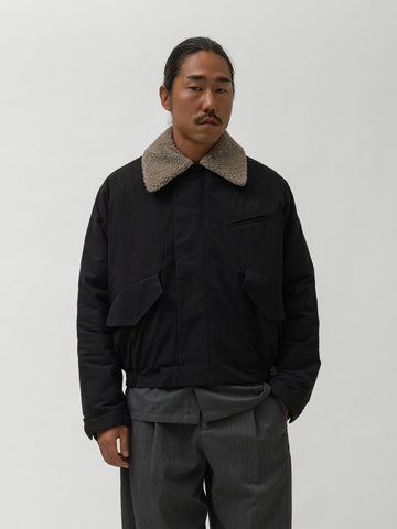 sage NATION Toya Bomber Cotton Broad Cloth Dark Navy, Jackets
