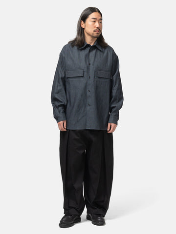 sageNATION Box Pleat Trouser Black, Trousers