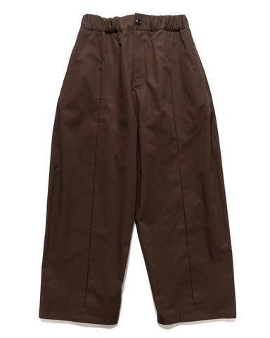 sageNATION Box Pleat Trouser Cotton Drill Brown, Bottoms