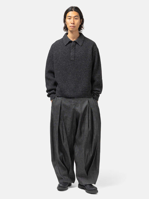 sageNATION Box Pleat Trouser Denim Raw Black, Jeans