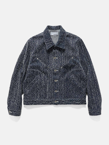 sageNATION Denim Jiji Jacket Indigo Needle Punch, Jackets