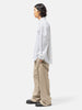 sageNATION Wide Tailored Trouser Cotton Twill Beige, Trousers