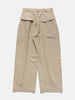 sageNATION Wide Tailored Trouser Cotton Twill Beige, Trousers