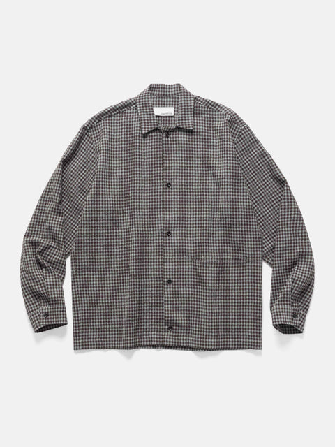 sageNATION Siesta Shirt Wool Cotton Mint Gingham Check, Shirts