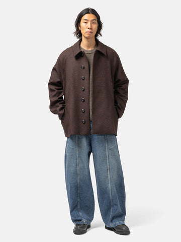 sageNATION Takeshi Jacket Wool Mocha Herringbone, Jackets