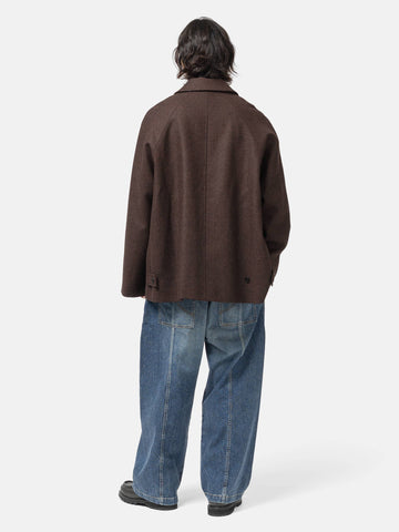 sageNATION Takeshi Jacket Wool Mocha Herringbone, Jackets