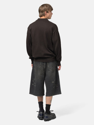 ssstein Baggy Denim Shorts Black, Shorts