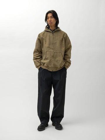 ssstein Cotton Nylon Wide Easy Trousers Black, Pants