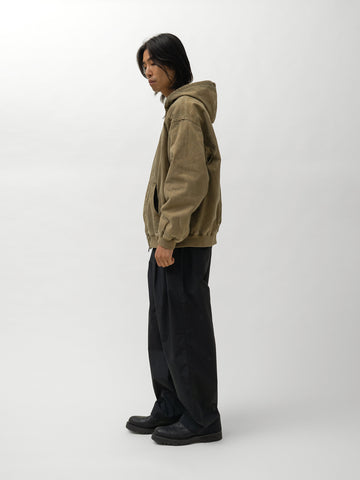 ssstein Cotton Nylon Wide Easy Trousers Black, Pants
