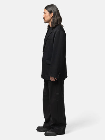 ssstein Cotton Satin Round Pants Black, Pants