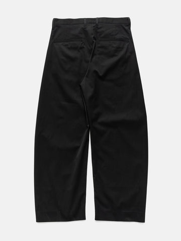 ssstein Cotton Satin Round Pants Black, Pants