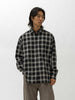 ssstein Cotton Viscose Oversized LS Shirt Black Ombre, Shirts