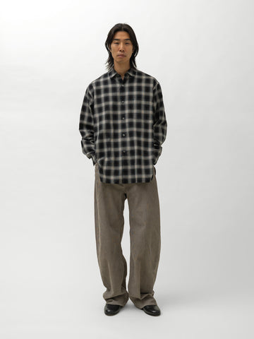 ssstein Cotton Viscose Oversized LS Shirt Black Ombre, Shirts
