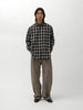 ssstein Cotton Viscose Oversized LS Shirt Black Ombre, Shirts