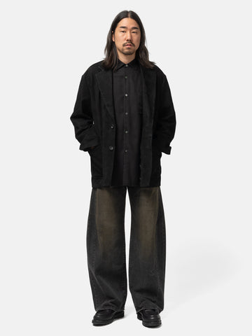 ssstein Deformation Wide Denim Jeans Black, Jeans