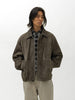 ssstein Goat Suede Zip Jacket Olive, Leather Jackets