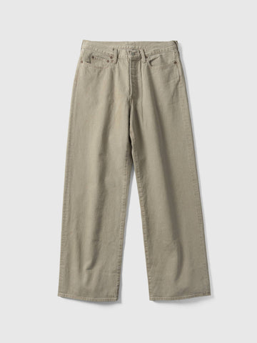 ssstein Loose Color Denim Pants Beige, Jeans