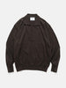 ssstein Organic Cotton Knit Skipper LS Dark Brown, Sweaters