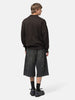 ssstein Organic Cotton Knit Skipper LS Dark Brown, Sweaters