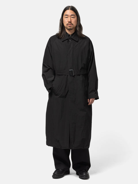 ssstein Oversized Layered Combination Coat Black, Coats