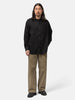 ssstein Rayon Silk Flannel Oversized Down Pat Shirt Charcoal, Shirts