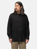 ssstein Rayon Silk Flannel Oversized Down Pat Shirt Charcoal, Shirts