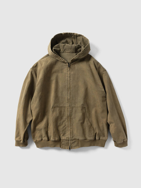 ssstein Sulfur Dyed Oxford Vintage Hood Jacket Khaki, Jackets