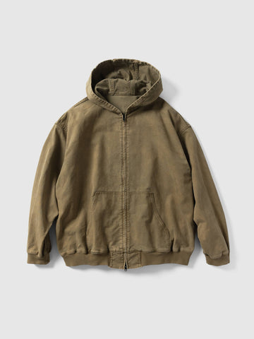 ssstein Sulfur Dyed Oxford Vintage Hood Jacket Khaki, Jackets